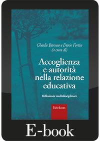 Copertina del libro Accoglienza e autorità nella relazione educativa. Riflessioni multidisciplinari