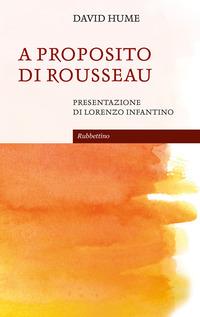 Copertina del libro A proposito di Rousseau