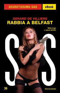 Copertina del libro Rabbia a Belfast. SAS