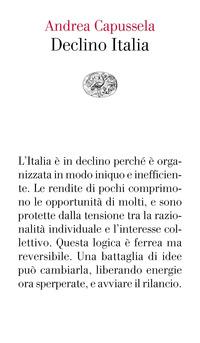 Copertina del libro Declino Italia