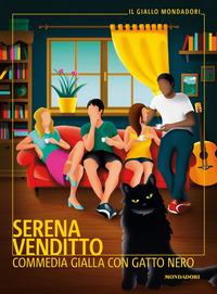 Copertina del libro Commedia gialla con gatto nero