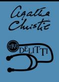 Copertina del libro Tre delitti: Topi-La paziente-Pomeriggio al mare. Il teatro di Agatha Christie