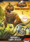 Copertina del libro Benvenuti a Campo Cretaceo! Jurassic World. Nuove avventure